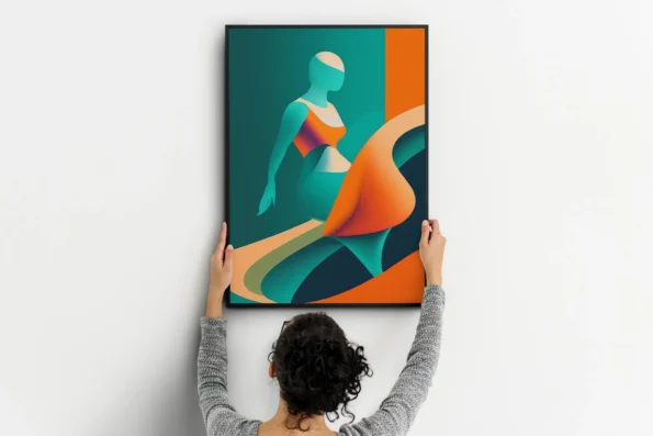 vertical-wall-art-color-art-prints-fitness-motivation-metal-frame-147