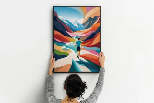 vertical-wall-art-color-art-prints-fitness-motivation-metal-frame-150