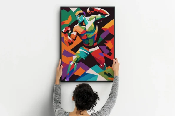 vertical-wall-art-color-art-prints-fitness-motivation-metal-frame-156