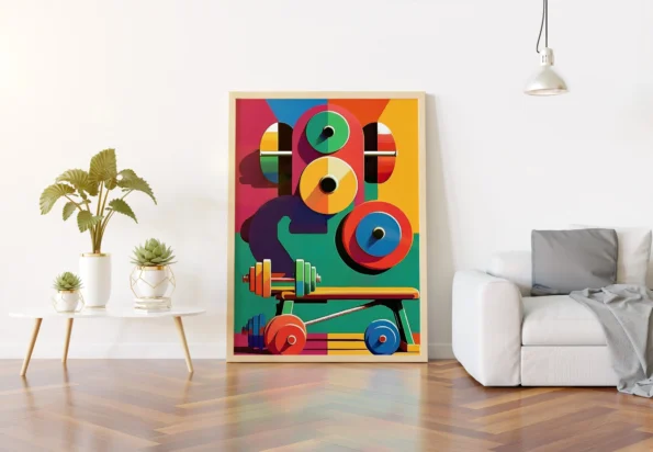vertical-wall-art-color-art-prints-fitness-motivation-wood-frame-140