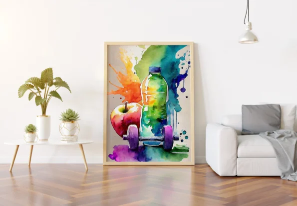 vertical-wall-art-color-art-prints-fitness-motivation-wood-frame-151