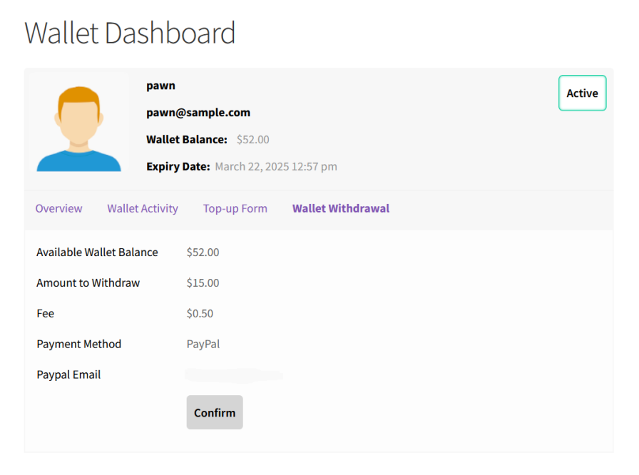 Withdrawal-Confirm